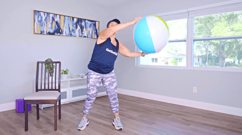 Get Strong and Stay Steady with a Beach Ball and Chair