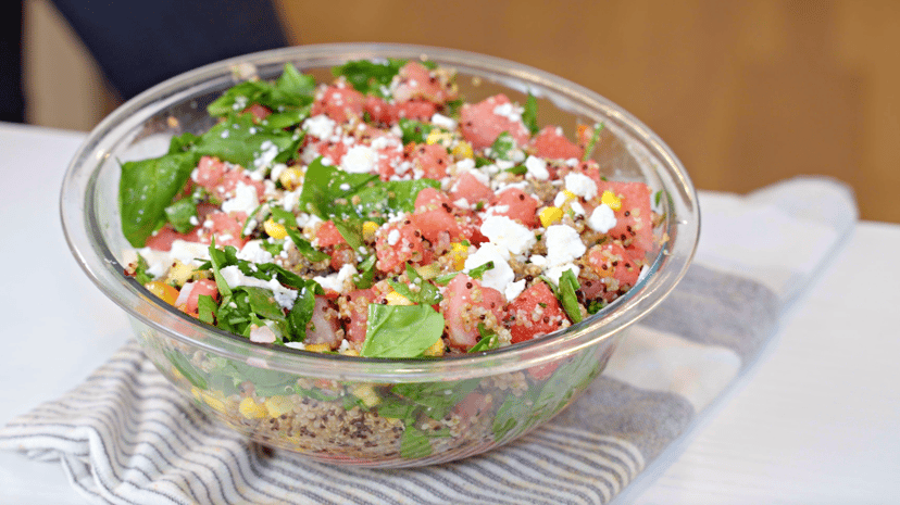 Sweet Meets Savory: Watermelon and Mango Quinoa Salad