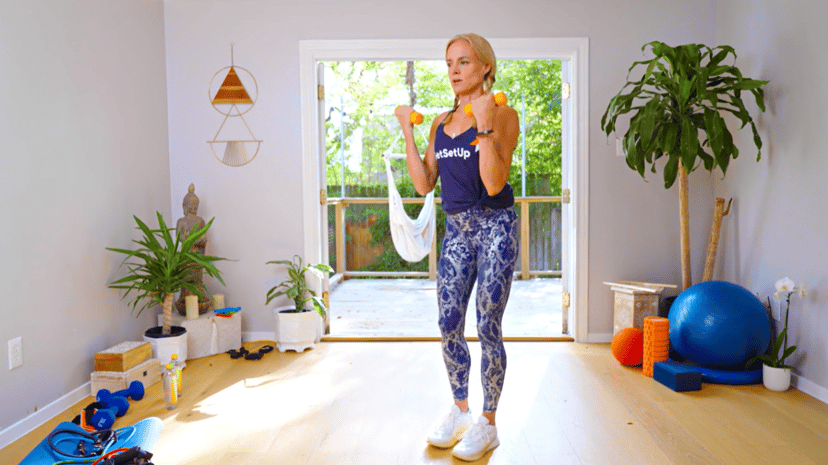 Quick Burn: Resistance Bands and Weight Training Workout