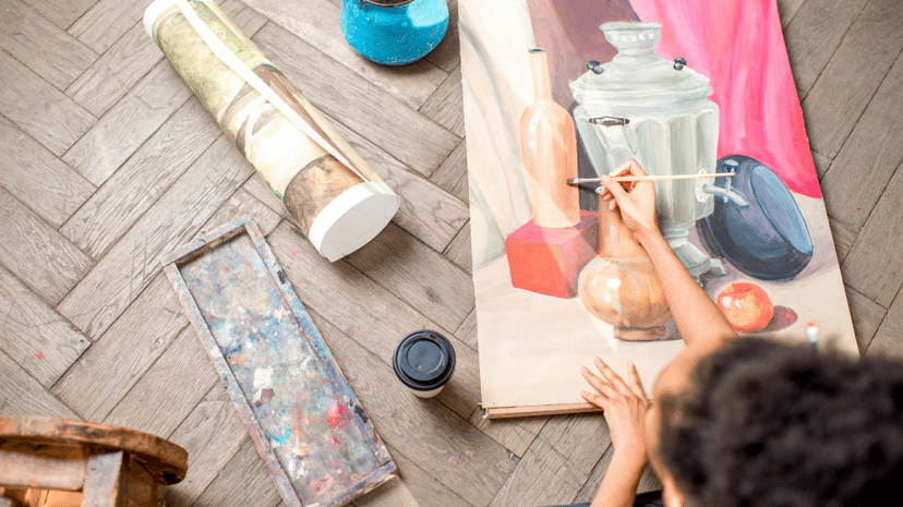 Exploring Color: Painting Still Life with Shades of Blue