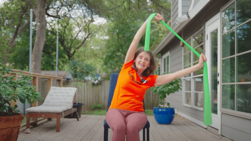 Tone Up while Sitting Down: Seated Resistance Band Workout