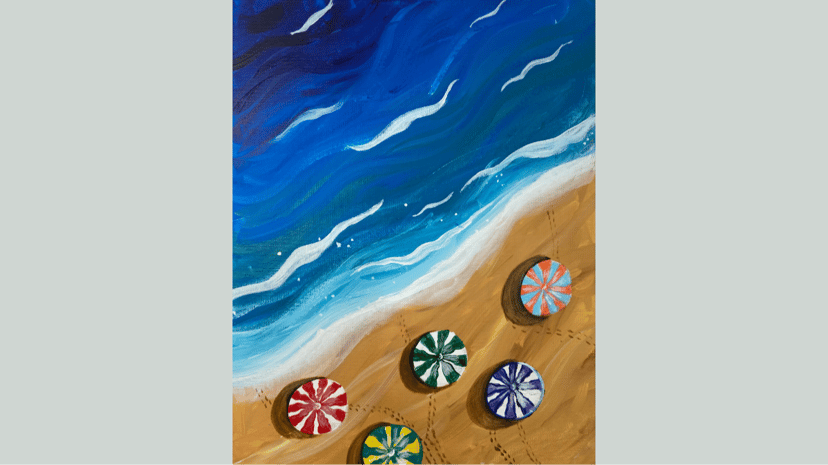 Let's Paint With Acrylics: A Delightful Beach