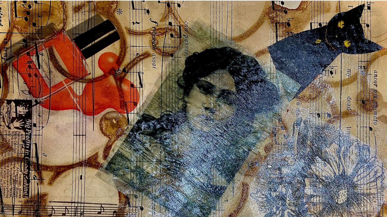 Mindful Collage Making: Transferring Images and Text