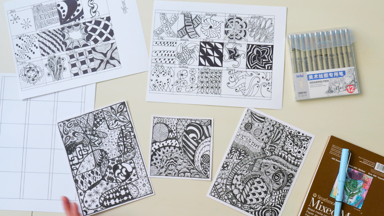 Finding Zen with Zentangles: Geometric Patterns