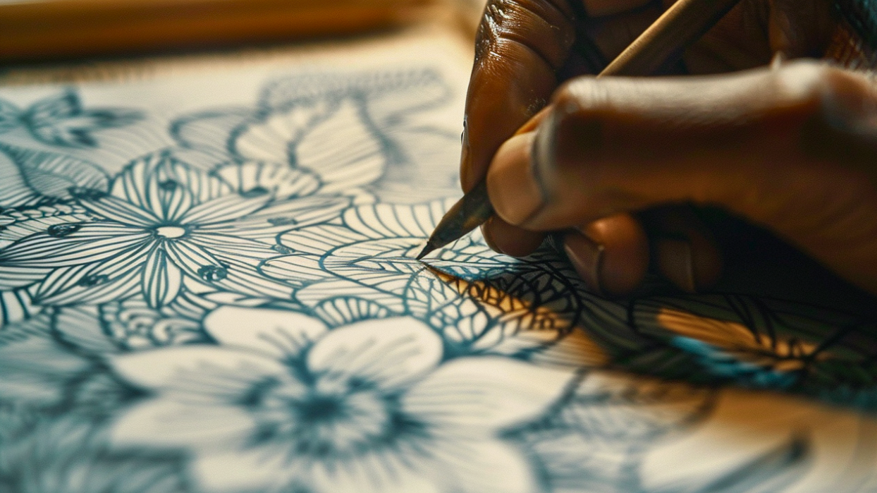 Finding Zen with Zentangles: Floral Inspirations