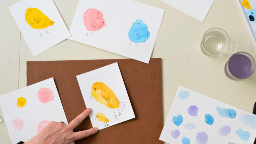 Easy Watercolor Art: Blob Birds for Beginners