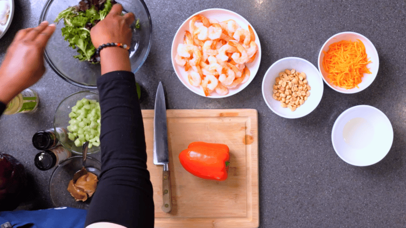 Refreshingly Zesty Shrimp Thai Salad