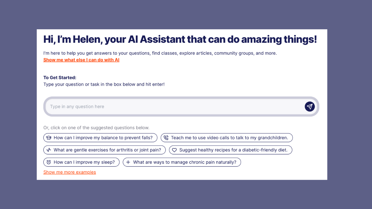 Making the Most of GetSetUp’s Helen Digital Assistant (20-min class)