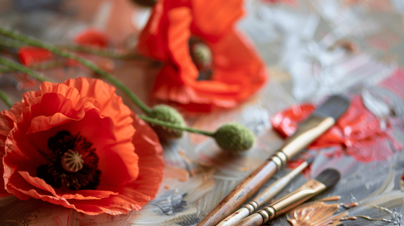 Watercolor Studio: Painting Memorial Day Poppies