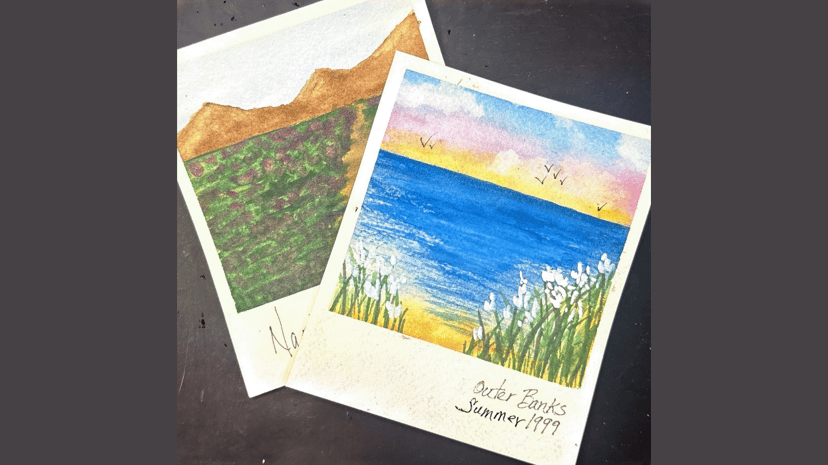 Watercolor Studio: Nostalgic Polaroid Paintings