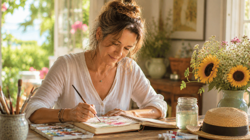 Art Journaling: The Heat of Summer (30-min class)